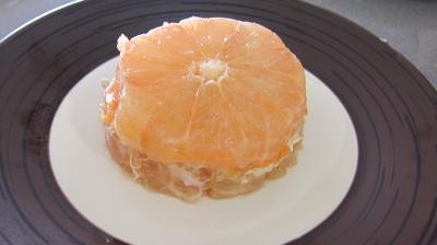 Millefeuille de pamplemousse au saumon fumé - 4.3