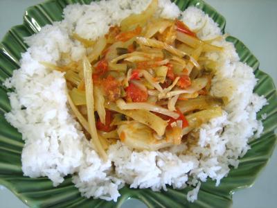 Recette Assiette de riz minceur au fenouil
