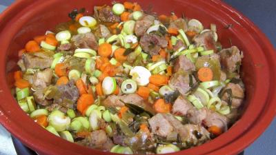 Rouelle de porc au vin blanc en tajine - 10.3