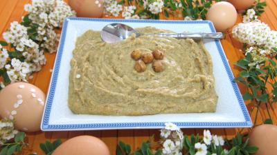Desserts : Ramequin de crème pâtissière aux noisettes
