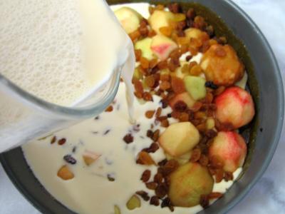 Flan aux pêches et aux raisins secs - 6.1