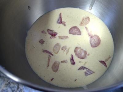 Flan aux carottes et sa sauce crème à la sarriette - 7.2