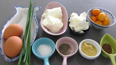 Ingrédients pour la recette : Sauce mayonnaise aux kumquats