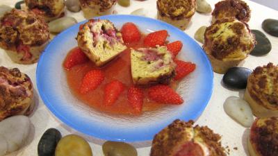 Desserts : Muffins aux fraises