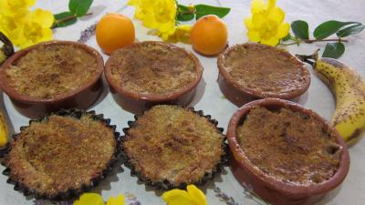 Desserts : Ramequins de crumble aux bananes