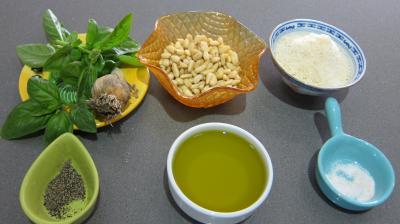 Ingrédients pour la recette : Pesto