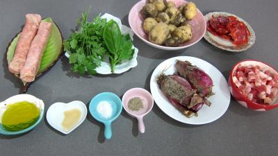 Ingrédients pour la recette : Pommes de terre au chorizo