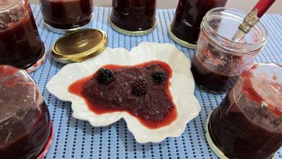Recette Bocaux de chutney de mûres aux pommes