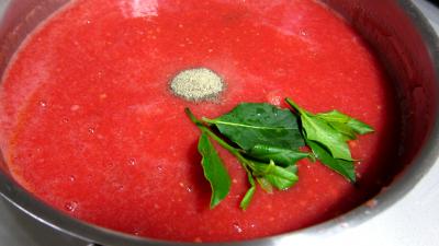 Conserve de sauce tomate au blanc de dinde - 9.1