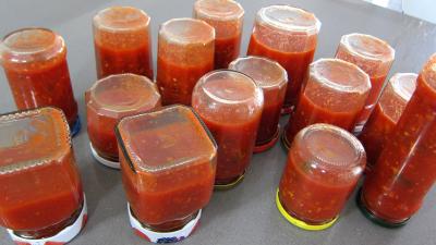 Conserve de sauce tomate au blanc de dinde - 11.4