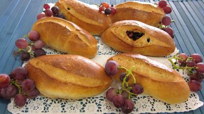 Pain au lait aux raisins frais et cranberries secs - 9.2