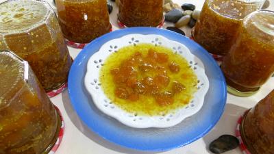 Confitures : Coupelle de confiture de physalis ou d'amour en cage