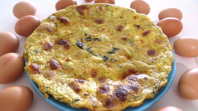 Cuisine diététique : Assiette de quiche aux épinards et lotte
