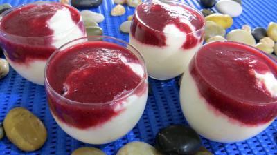 Image : recette Mousse de mascarpone au coulis de fruits rouges