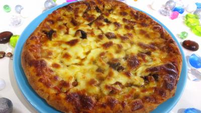 Légumes : Assiette de pizza forestière