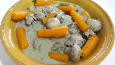 Viandes : Plat de blanquette de veau