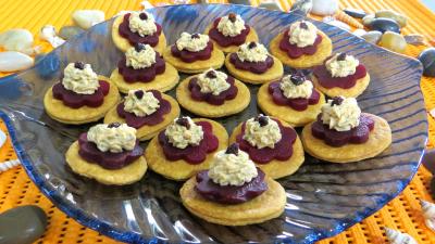 Poissons : Assiette de feuilletés à la mousse de saumon fumé