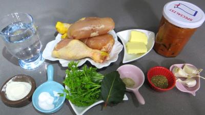Ingrédients pour la recette : Ragoût de poulet