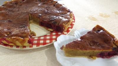 Pour débutants : Assiette de tarte à la frangipane et aux mûres