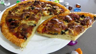Cuisson à la poêle : Pizza pauvre homme