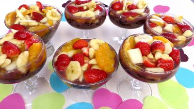 sirop d'abricot : Verrines de riz aux fruits