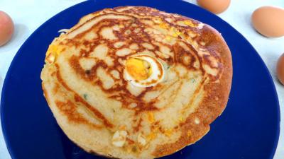 Pour débutants : Assiette de blinis aux oeufs