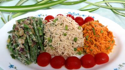 Cuisine diététique : Assiette de céleri rémoulade et crudités