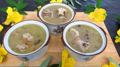 Soupes & potages : Cassolettes de lentilles à la saumonette