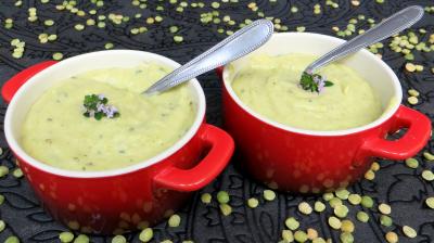 Fête des pères : Cassolettes de pois cassés en purée