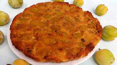 Desserts : clafoutis aux prunes jaunes