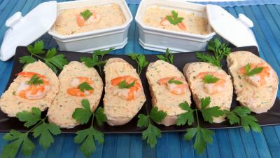 Les grands classiques : Tartines et pâté de crevettes