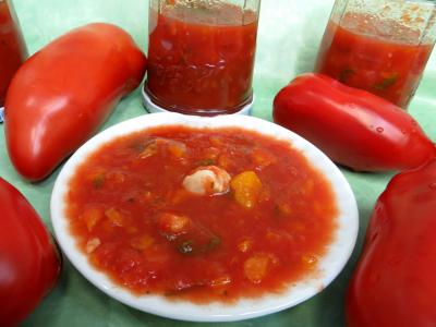 La cuisine des grand-mères : Coupelle de sauce tomates aux carottes