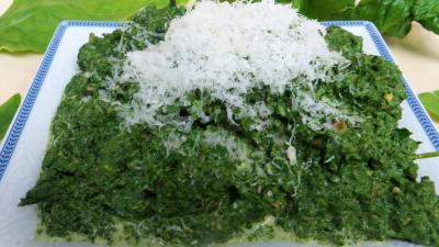 Recettes sans oeufs : Ramequin de mousseline d'épinards au mascarpone