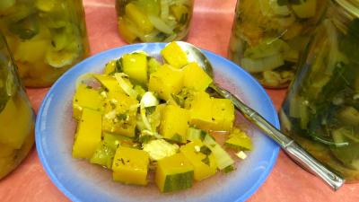 Pour débutants : Assiette de conserve de butternut et légumes aux senteurs de Provence