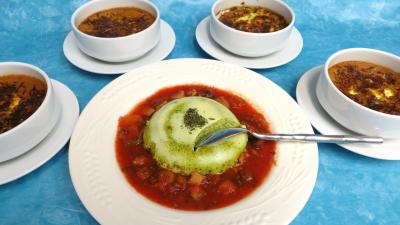 Anniversaire : Flans d'épinards au caillaou