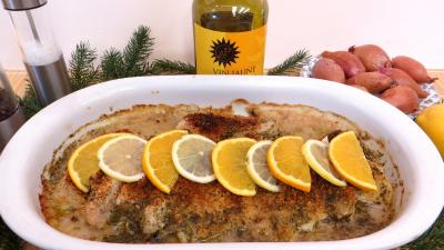 échalote : Plat à gratin de cabillaud à la flamande