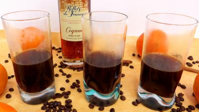 petit déjeuner : Verres de brûlot du diable