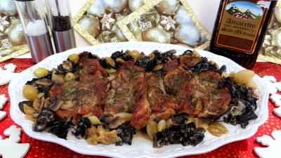 Anniversaire : Plat de côte de veau à l'amaretto