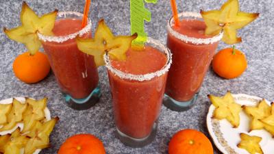 Recettes végétariennes : Verres de cocktail à la grenade