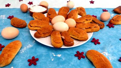 Recette élaborée : Assiette de carolines aux rillettes de porc
