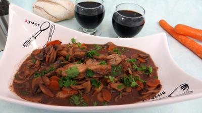 Cuisine diététique : Plat de lotte au vin rouge