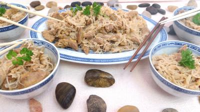 oignon : Bols d'agneau au vermicelle de riz