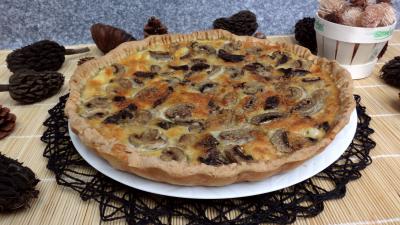 Anniversaire : Quiche aux champignons épicées