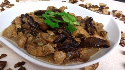 Cuisine diététique : Plat de blancs de dinde aux cèpes