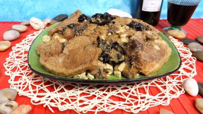 Viandes : Plat de côtes d'agneau aux crozets