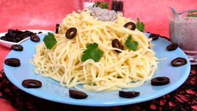 Pour débutants : Nouilles à la crème d'olives