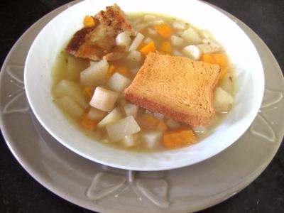 Soupes & potages : Assiette de soupe de scorsonères