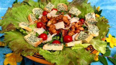 Pour débutants : Salade aux blancs de poulet