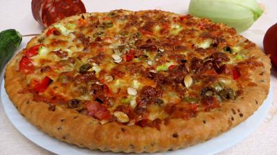 Pour débutants : Pizza aux courgettes