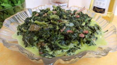 Cuisine diététique : Saladier d'épinards au Martini blanc